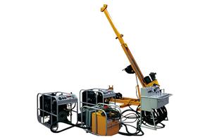 Equipamento de perfuração montado em trator